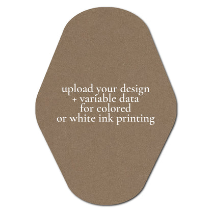 Individually Personalized Wedding Prints on Diecut Cardstock - Shape P203