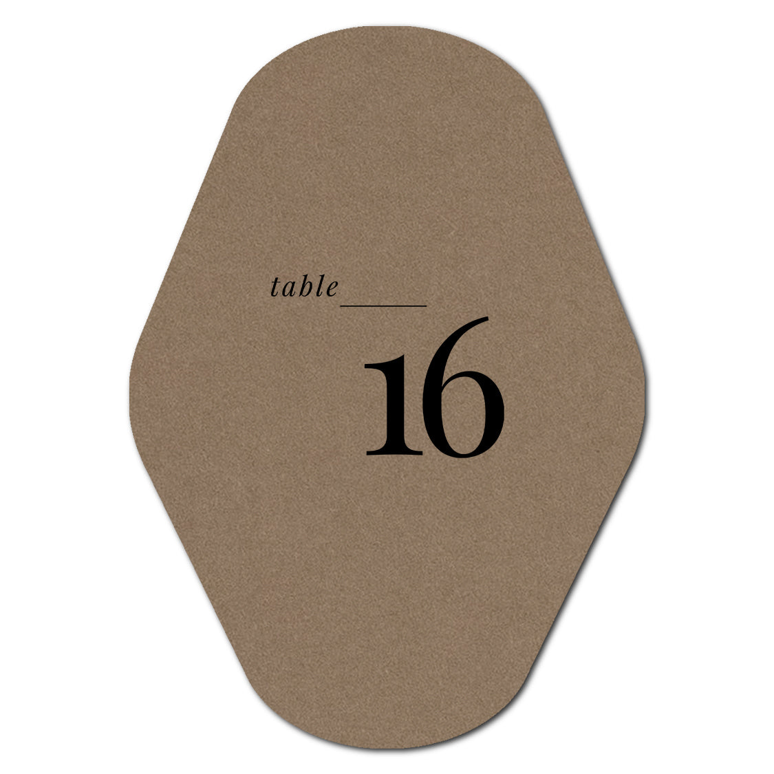 Individually Personalized Wedding Prints on Diecut Cardstock - Shape P203