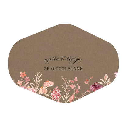 Custom Wedding Prints on Diecut Shaped Cardstock | Shape P203