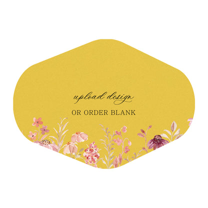 Custom Wedding Prints on Diecut Shaped Cardstock | Shape P203