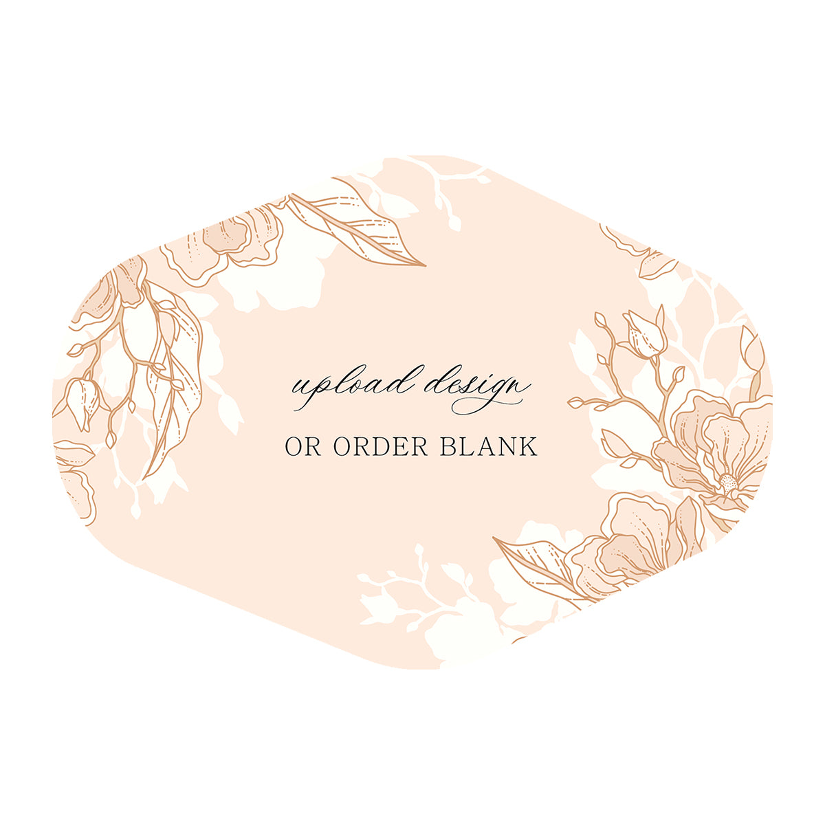 Custom Wedding Prints on Diecut Shaped Cardstock | Shape P203