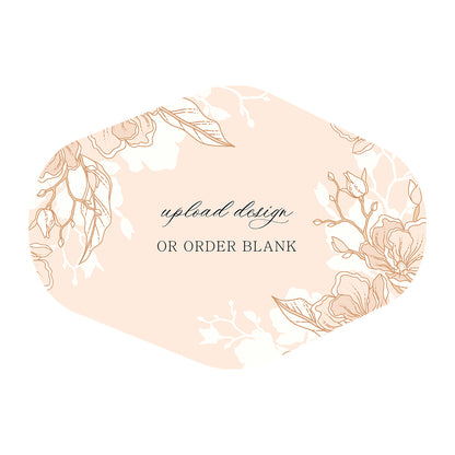 Custom Wedding Prints on Diecut Shaped Cardstock | Shape P203
