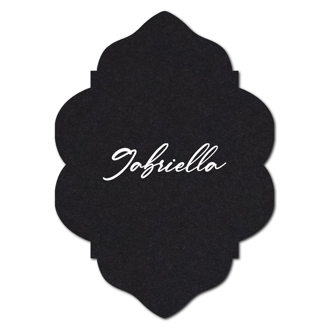 Individually Personalized Wedding Prints on Diecut Cardstock - Shape P204
