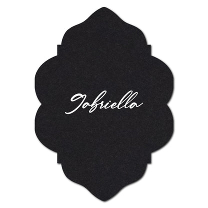 Individually Personalized Wedding Prints on Diecut Cardstock - Shape P204