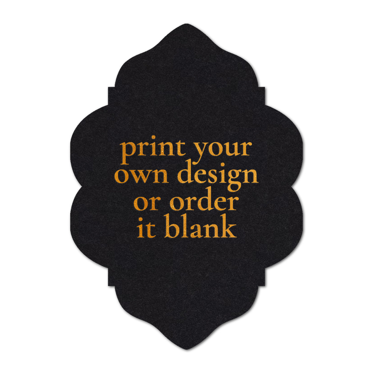 Custom Wedding Prints on Diecut Shaped Cardstock | Shape P204