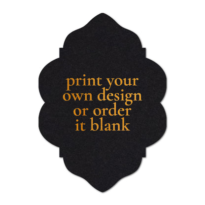 Custom Wedding Prints on Diecut Shaped Cardstock | Shape P204