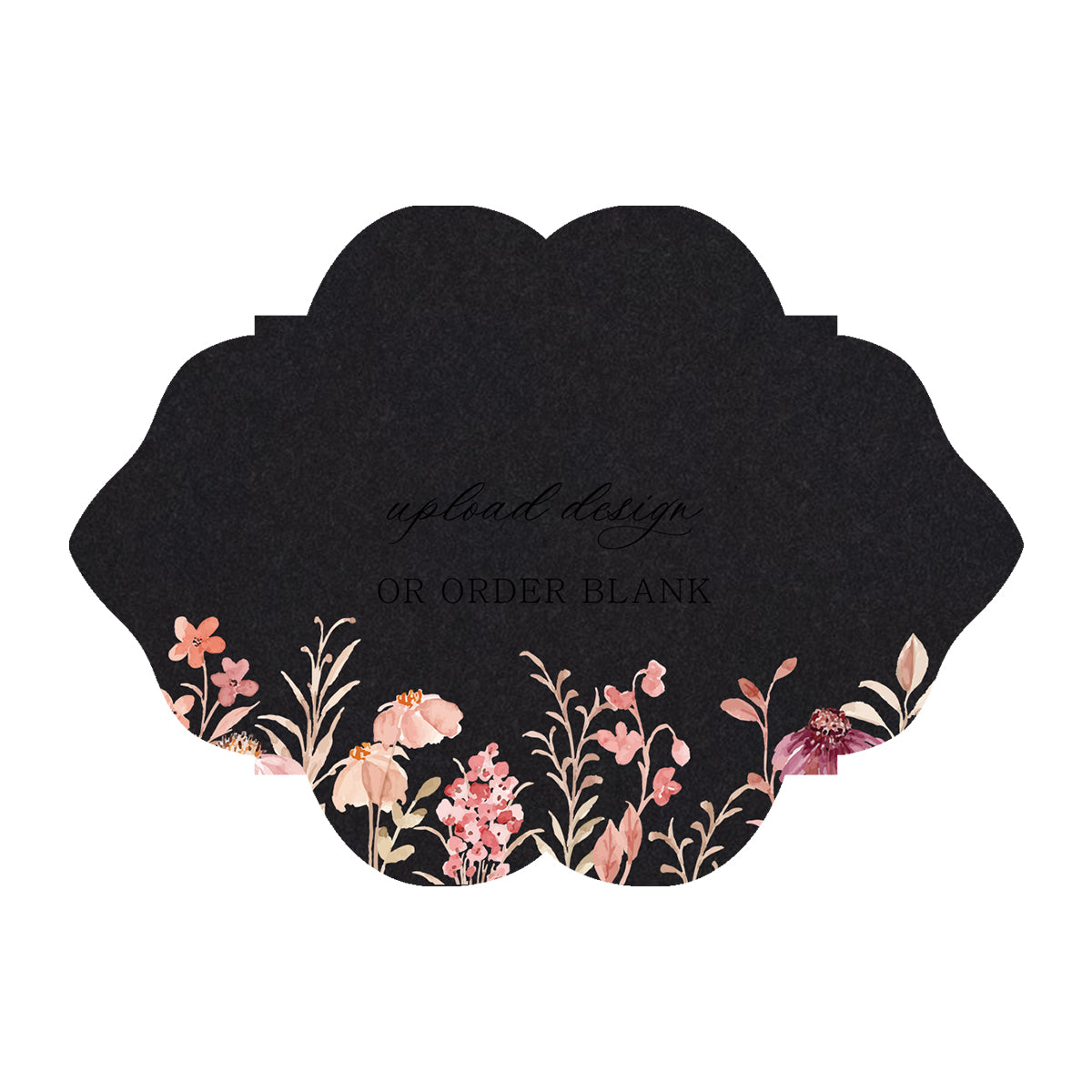 Custom Wedding Prints on Diecut Shaped Cardstock | Shape P204