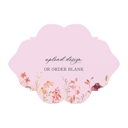 Custom Wedding Prints on Diecut Shaped Cardstock | Shape P204