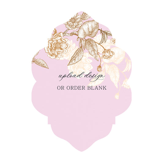 Custom Wedding Prints on Diecut Shaped Cardstock | Shape P204