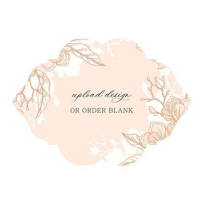 Custom Wedding Prints on Diecut Shaped Cardstock | Shape P204
