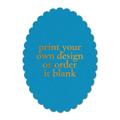 Custom Wedding Prints on Diecut Shaped Cardstock | Shape P205