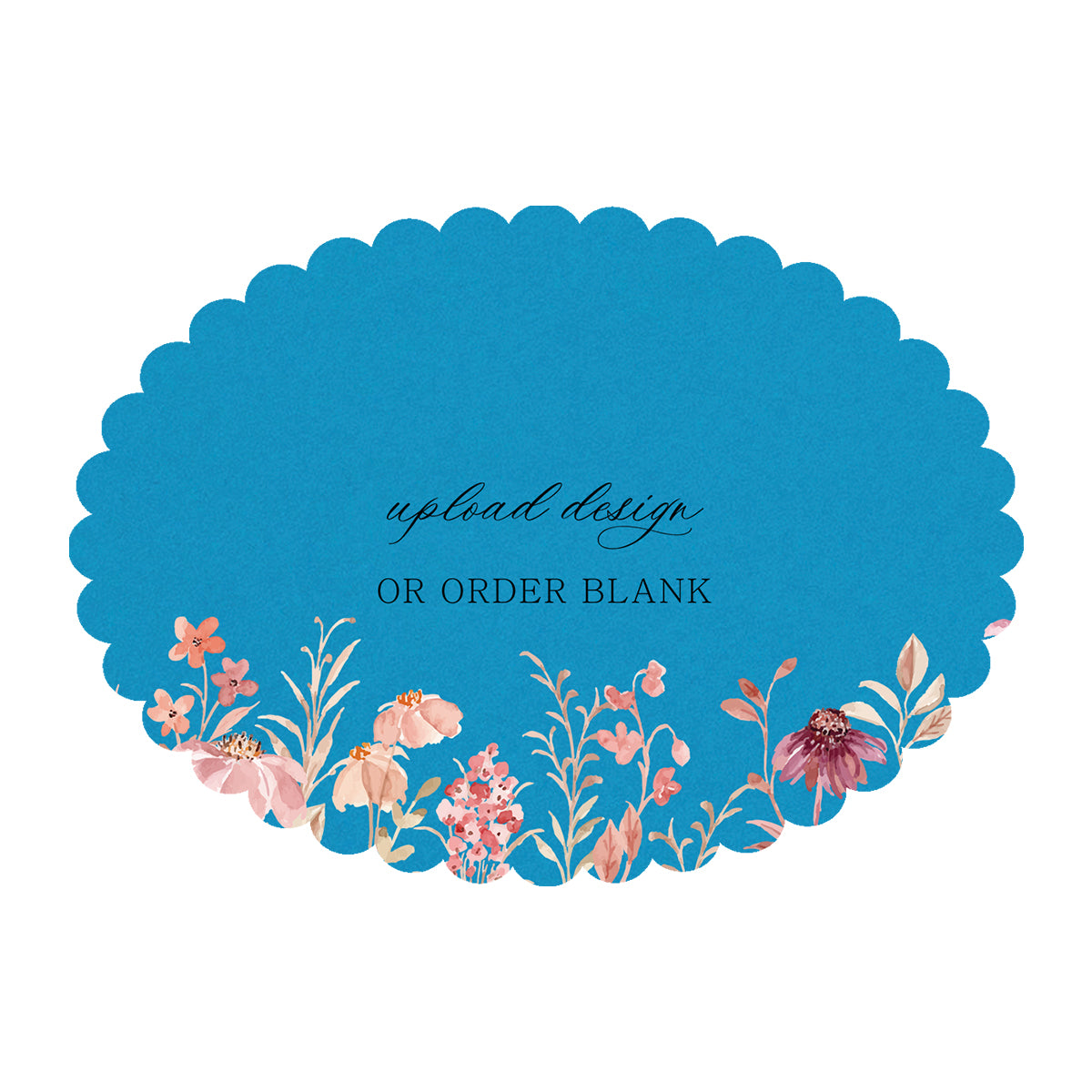 Custom Wedding Prints on Diecut Shaped Cardstock | Shape P205