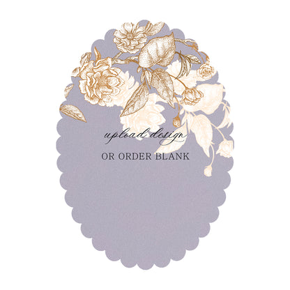 Custom Wedding Prints on Diecut Shaped Cardstock | Shape P205