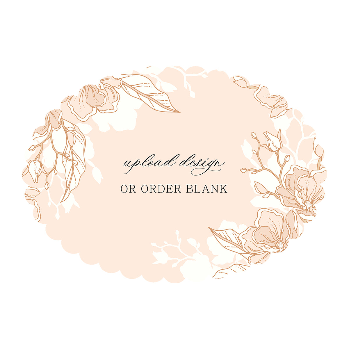 Custom Wedding Prints on Diecut Shaped Cardstock | Shape P205