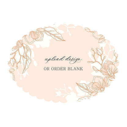 Custom Wedding Prints on Diecut Shaped Cardstock | Shape P205
