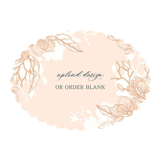Custom Wedding Prints on Diecut Shaped Cardstock | Shape P205