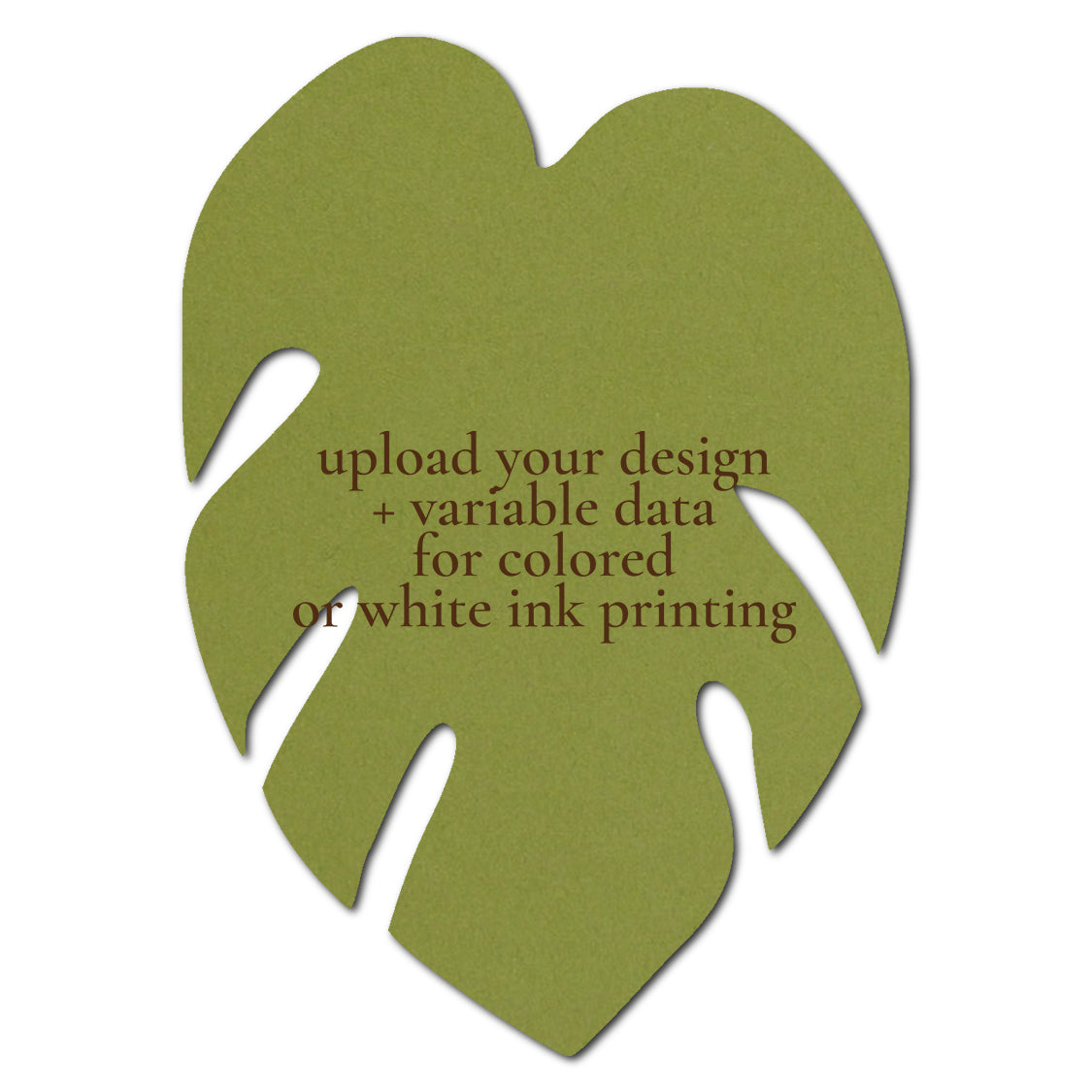 Individually Personalized Wedding Prints on Diecut Cardstock - Shape P206