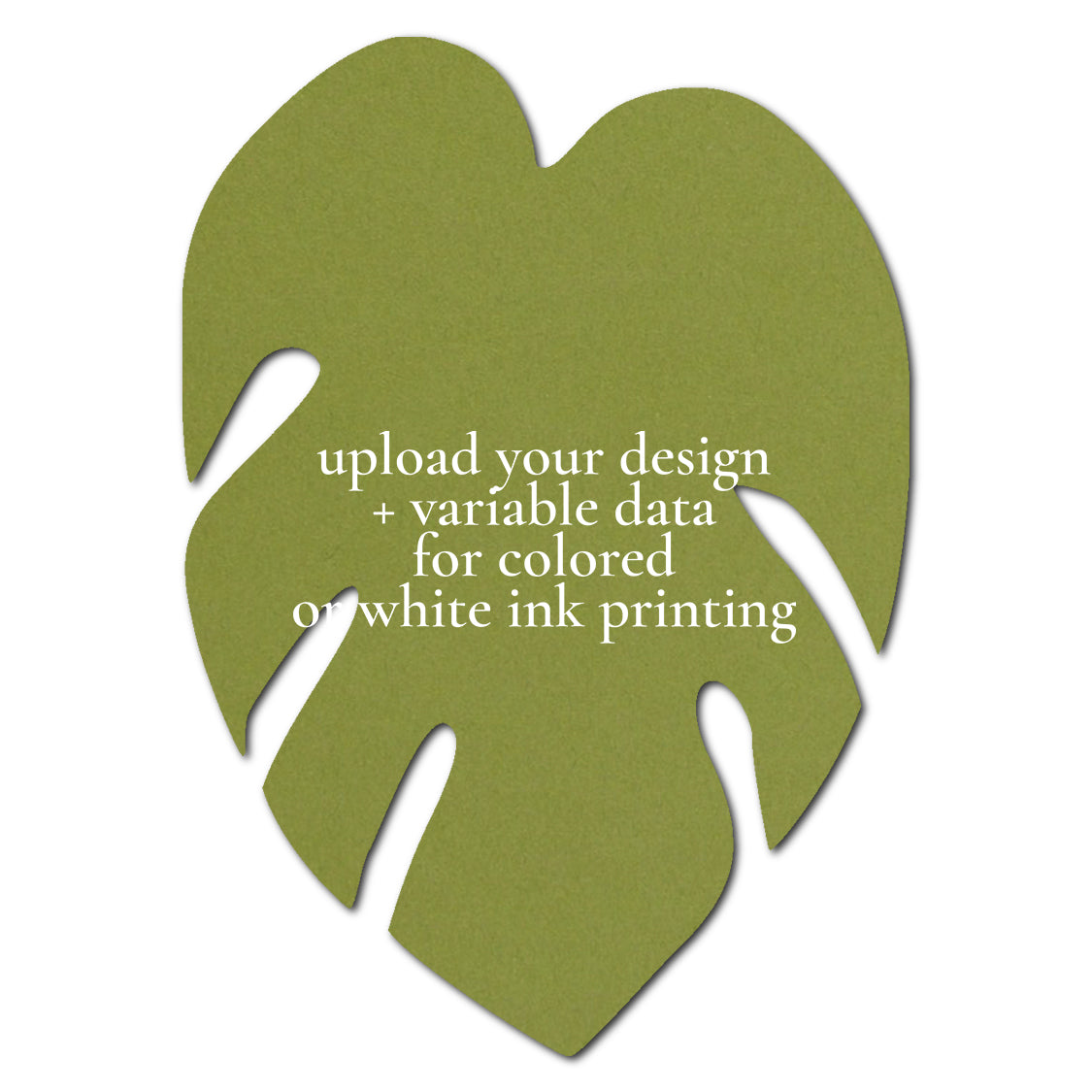 Individually Personalized Wedding Prints on Diecut Cardstock - Shape P206