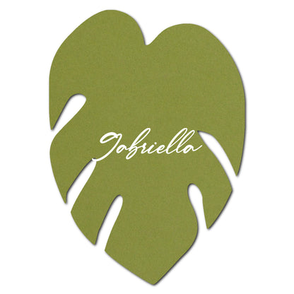 Individually Personalized Wedding Prints on Diecut Cardstock - Shape P206