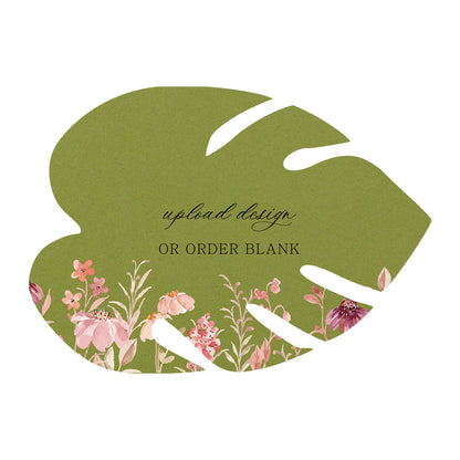 Custom Wedding Prints on Diecut Shaped Cardstock | Shape P206