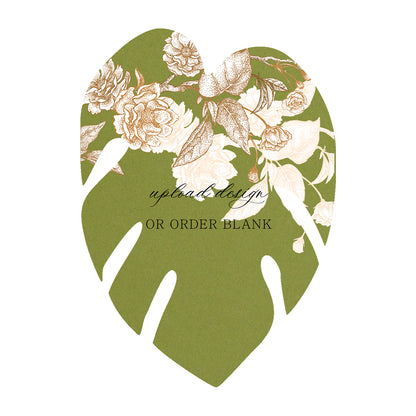 Custom Wedding Prints on Diecut Shaped Cardstock | Shape P206