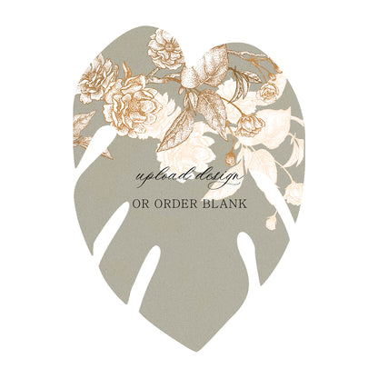 Custom Wedding Prints on Diecut Shaped Cardstock | Shape P206