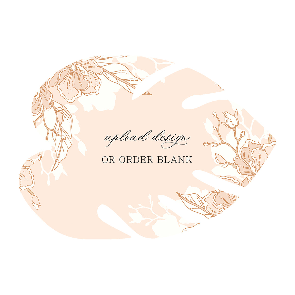 Custom Wedding Prints on Diecut Shaped Cardstock | Shape P206