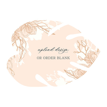Custom Wedding Prints on Diecut Shaped Cardstock | Shape P206
