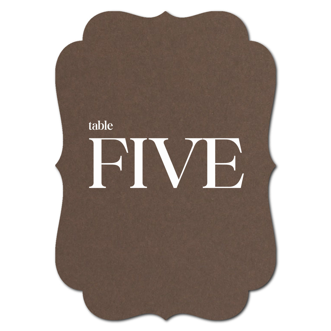 Individually Personalized Wedding Prints on Diecut Cardstock - Shape P207