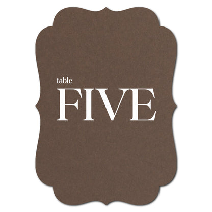 Individually Personalized Wedding Prints on Diecut Cardstock - Shape P207