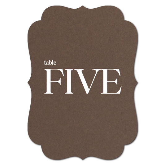 Individually Personalized Wedding Prints on Diecut Cardstock - Shape P207
