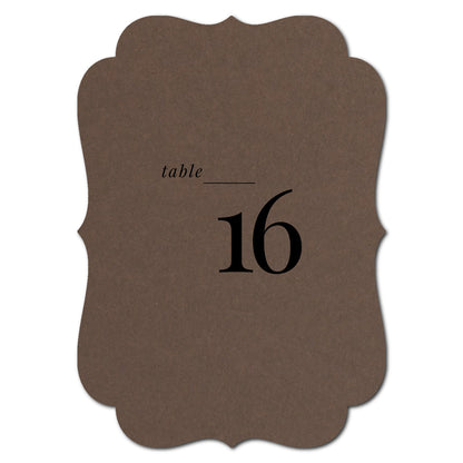 Individually Personalized Wedding Prints on Diecut Cardstock - Shape P207