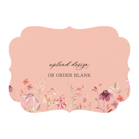 Custom Wedding Prints on Diecut Shaped Cardstock | Shape P207