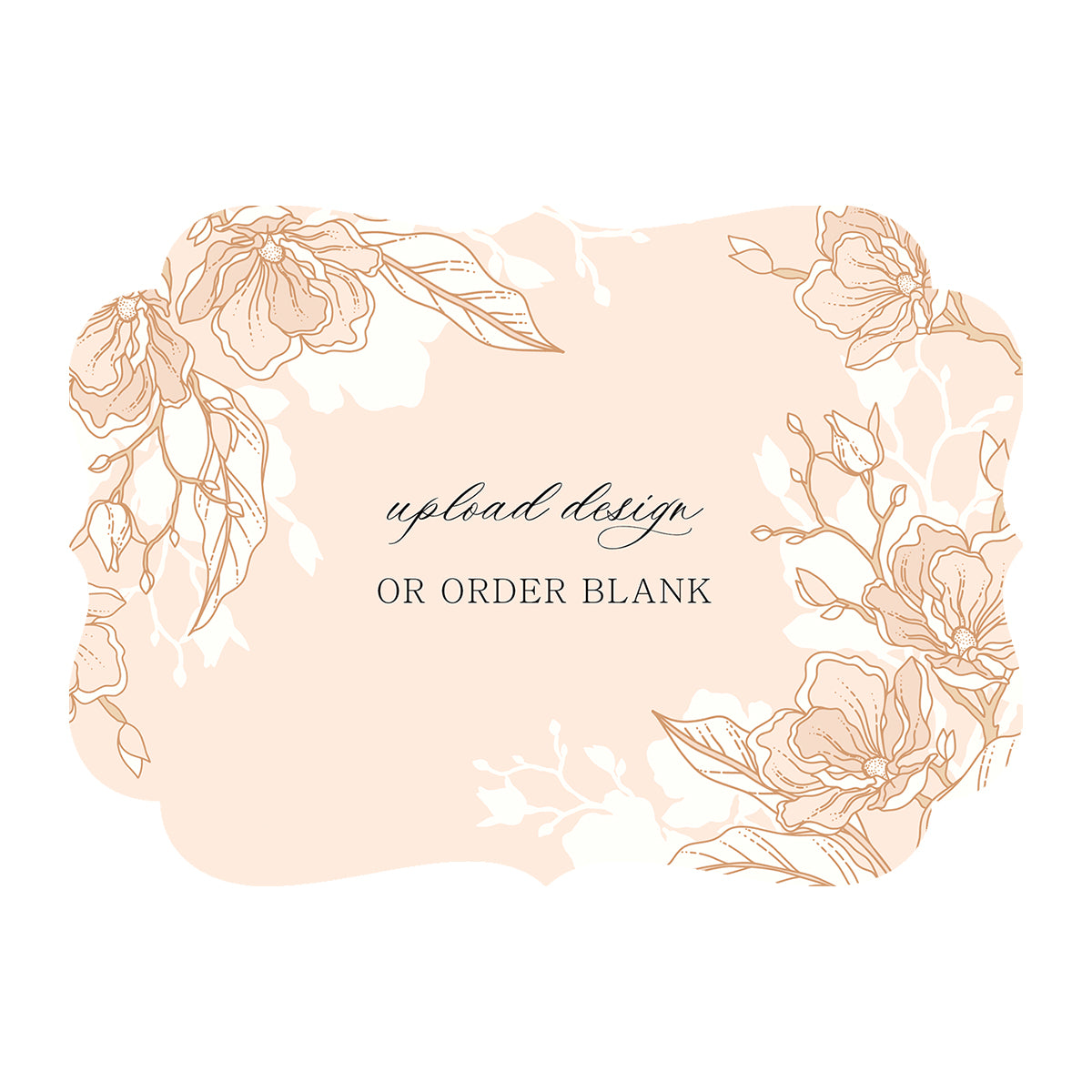 Custom Wedding Prints on Diecut Shaped Cardstock | Shape P207