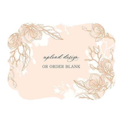 Custom Wedding Prints on Diecut Shaped Cardstock | Shape P207