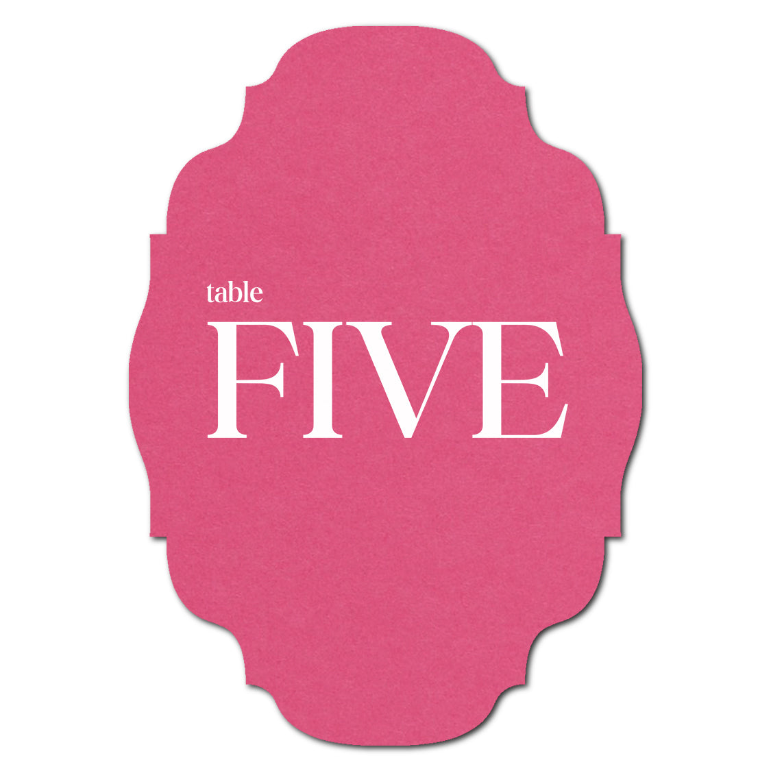 Individually Personalized Wedding Prints on Diecut Cardstock - Shape P208