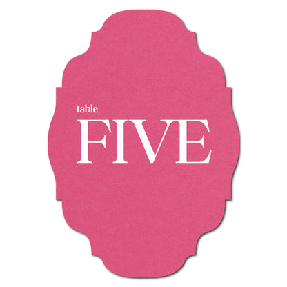 Individually Personalized Wedding Prints on Diecut Cardstock - Shape P208