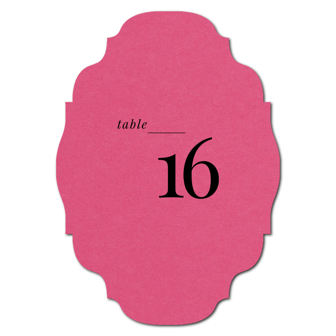 Individually Personalized Wedding Prints on Diecut Cardstock - Shape P208