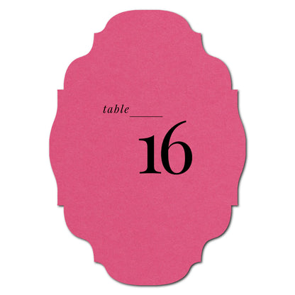 Individually Personalized Wedding Prints on Diecut Cardstock - Shape P208