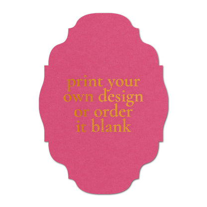 Custom Wedding Prints on Diecut Shaped Cardstock | Shape P208