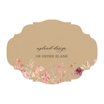 Custom Wedding Prints on Diecut Shaped Cardstock | Shape P208