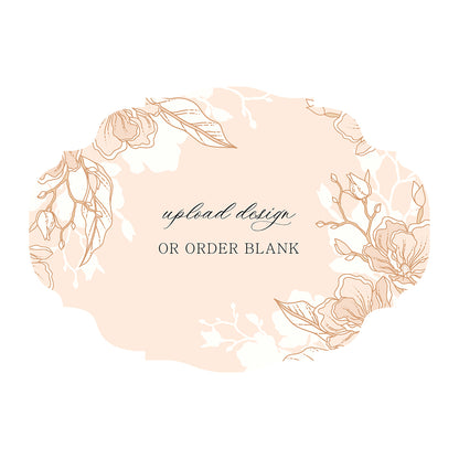 Custom Wedding Prints on Diecut Shaped Cardstock | Shape P208