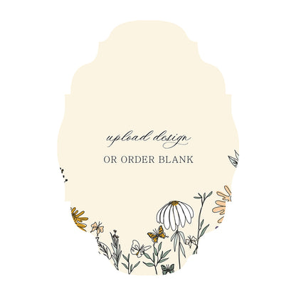 Custom Wedding Prints on Diecut Shaped Cardstock | Shape P208