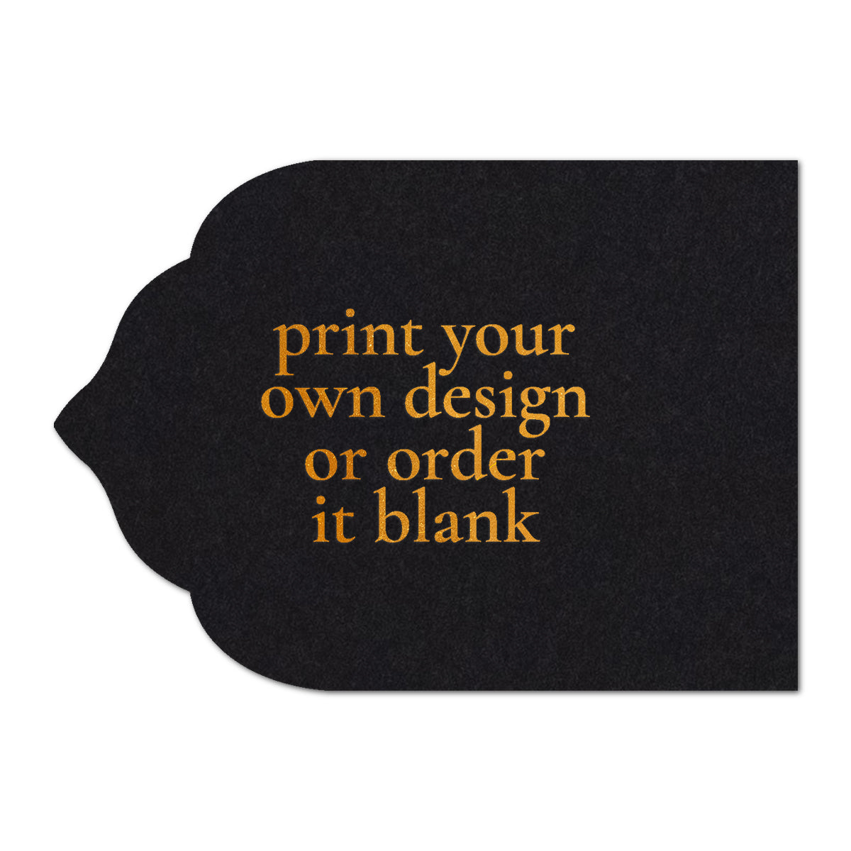 Custom Wedding Prints on Diecut Shaped Cardstock | Shape P209