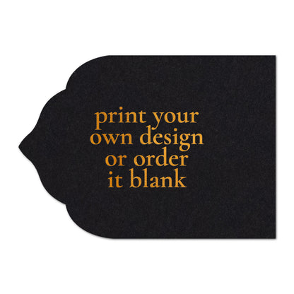 Custom Wedding Prints on Diecut Shaped Cardstock | Shape P209