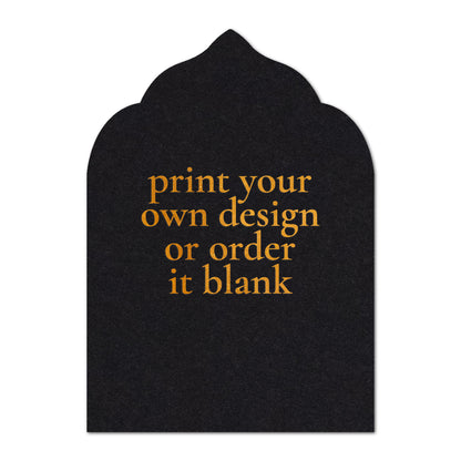 Custom Wedding Prints on Diecut Shaped Cardstock | Shape P209