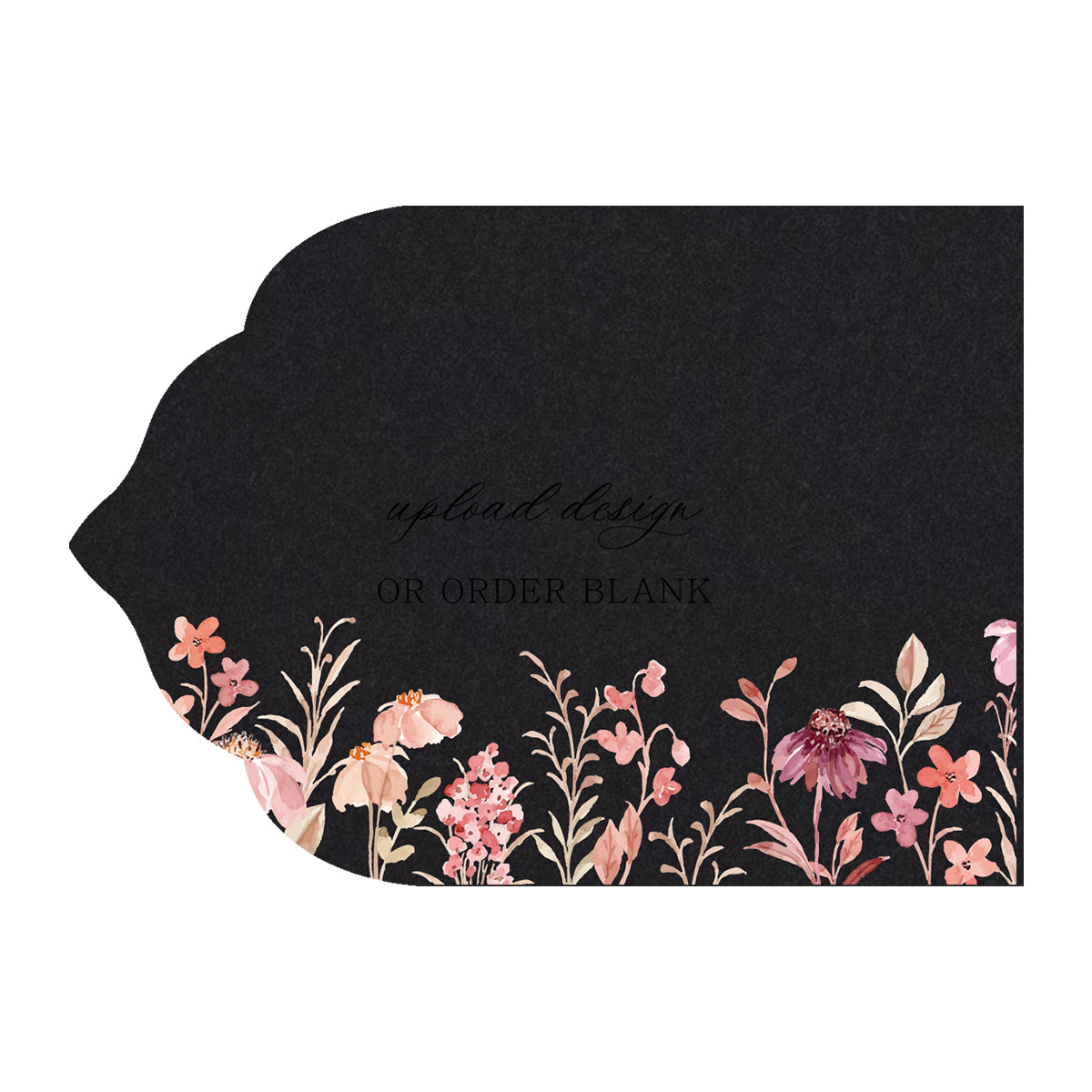 Custom Wedding Prints on Diecut Shaped Cardstock | Shape P209