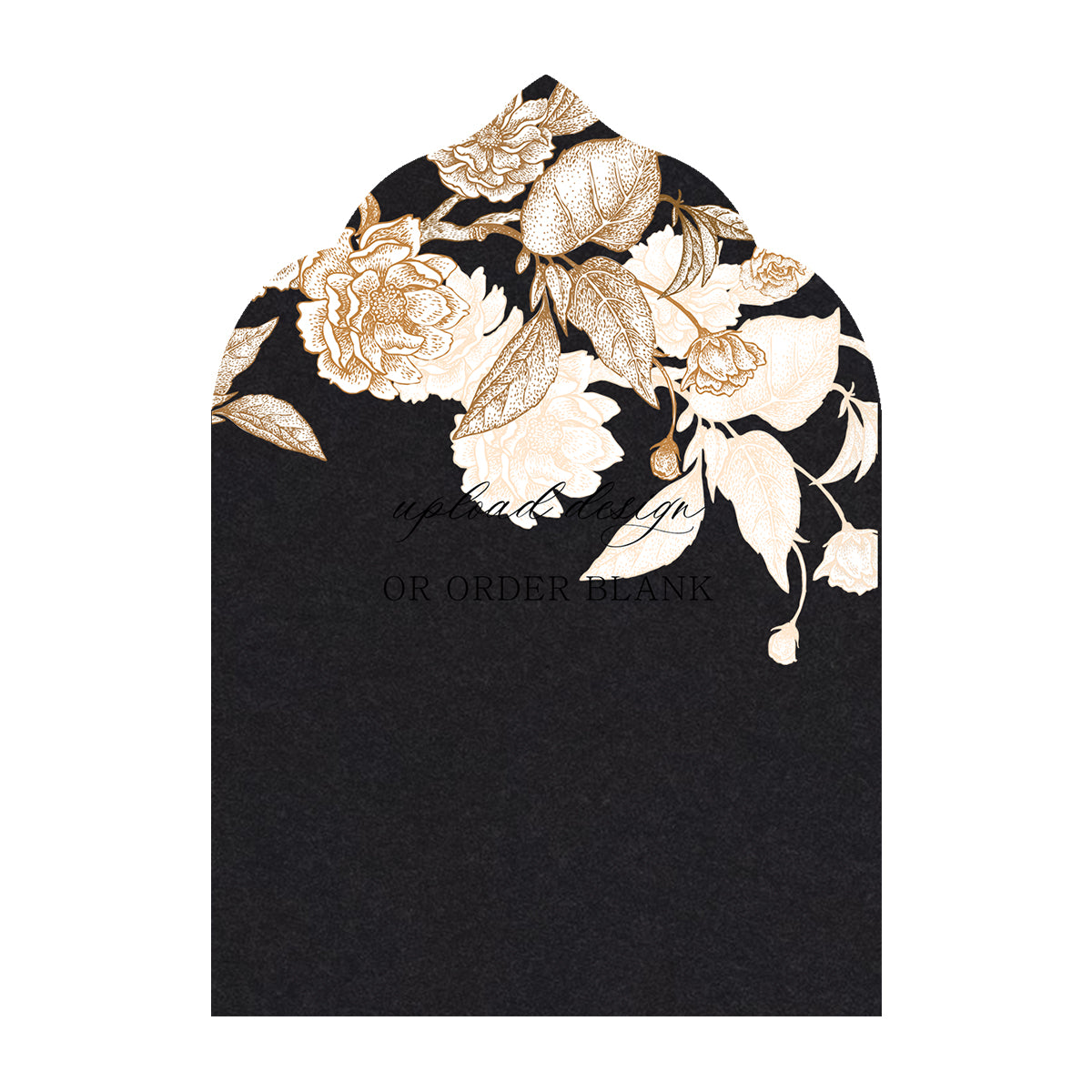 Custom Wedding Prints on Diecut Shaped Cardstock | Shape P209