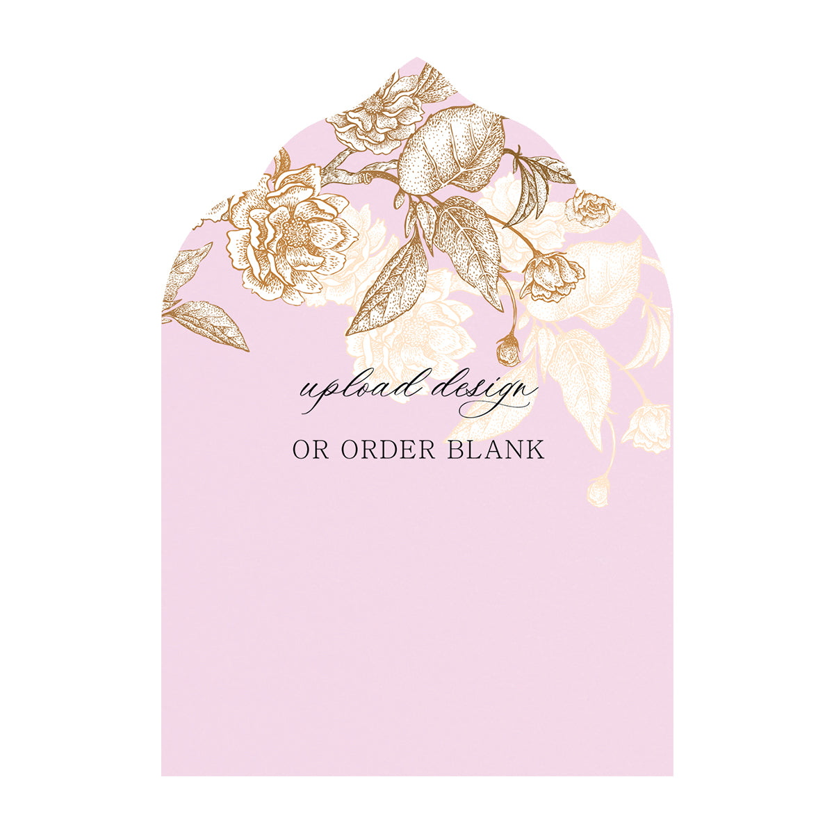 Custom Wedding Prints on Diecut Shaped Cardstock | Shape P209