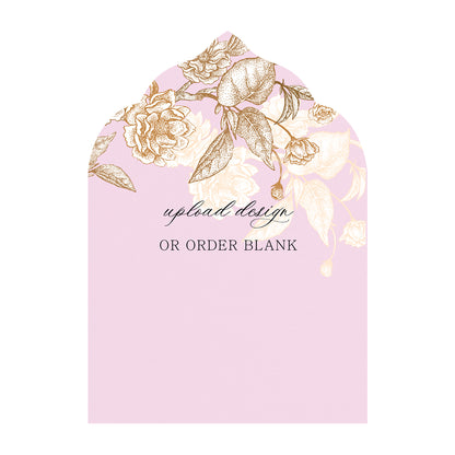 Custom Wedding Prints on Diecut Shaped Cardstock | Shape P209